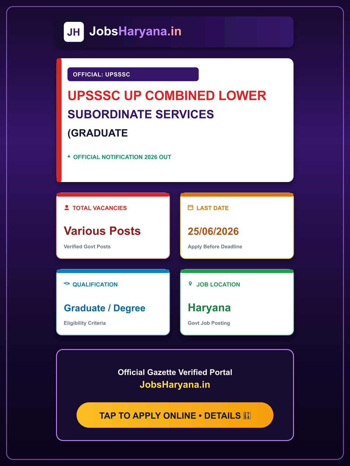 UPSSSC UP Combined Lower Subordinate Services (Graduate Level) Recruitment 2026 Mains Master Question Paper with Answer Key